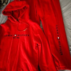 Tommy Hilfiger Vibrant Red Tracksuit